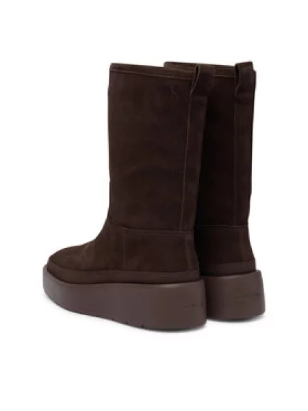 Čizme za snijeg Calvin Klein Flatform Mid Boot Suede Wl smeđa