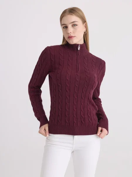 Felix Hardy Pulover bordeaux roșu