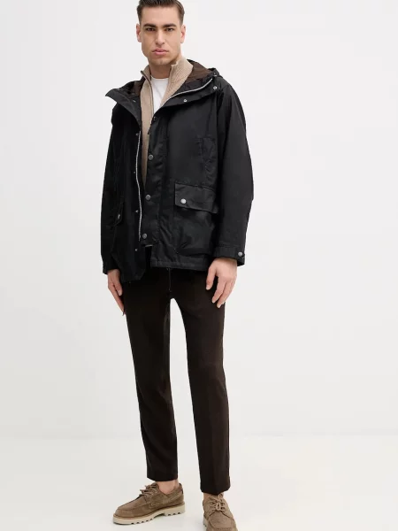 Шерстяной кардиган Hackett London коричневый