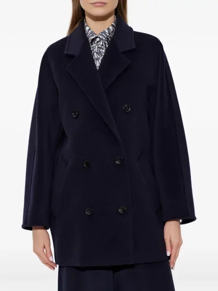 Dvouřadý kabát Max Mara modrý