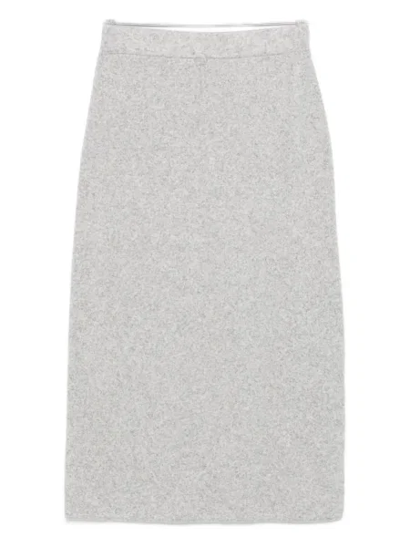 Fustă tip creion Seventy până la genunchi gri
