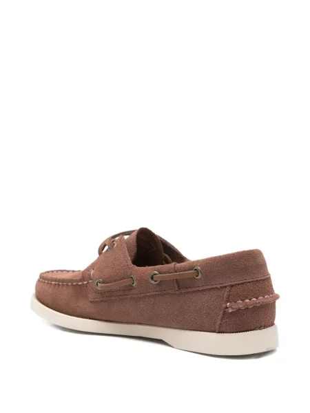 Pantofi loafer Sebago din piele de căprioară maro