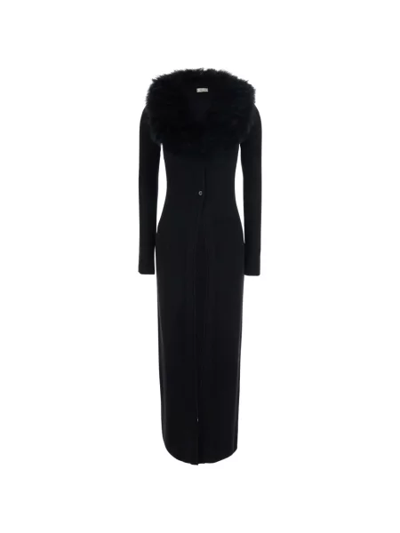 Gulerat fular Blumarine cu blană negru