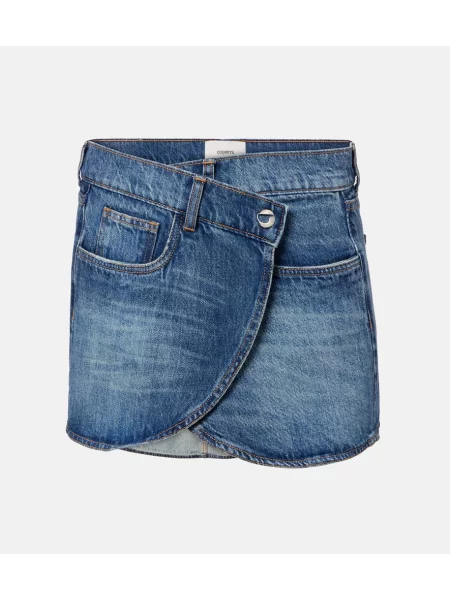 Fustă din denim Coperni albastru