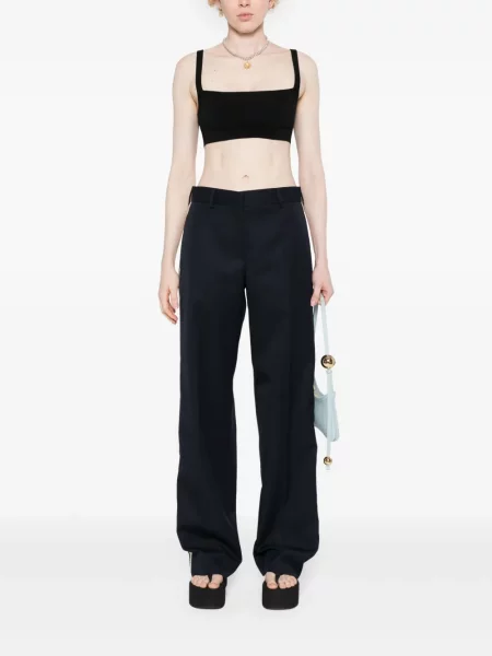Juosmuo kelnės Palm Angels mėlyna