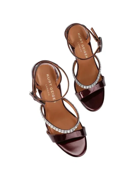 Сандали Kurt Geiger London с кристали червено