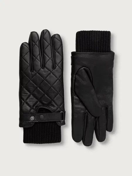 Barbour mănuși pentru bărbați din piele negru