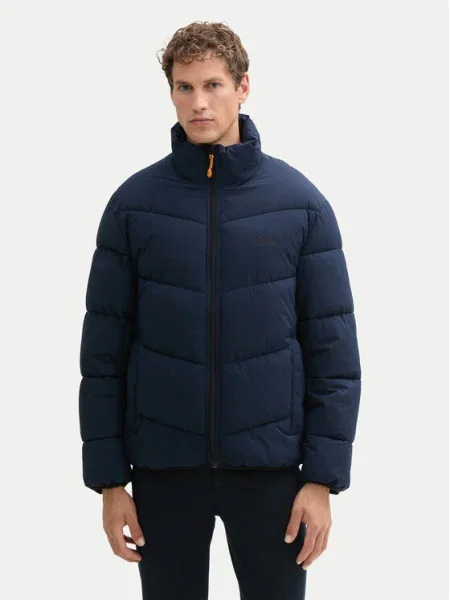 Tom Tailor Denim Пухено яке тъмносин