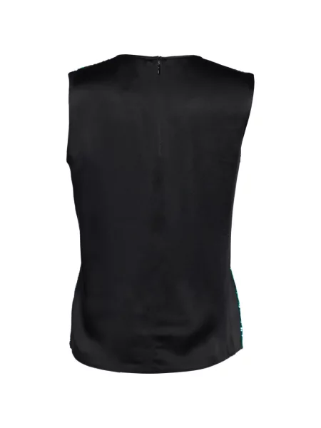 Top Dvf Diane Von Furstenberg cu paiete verde