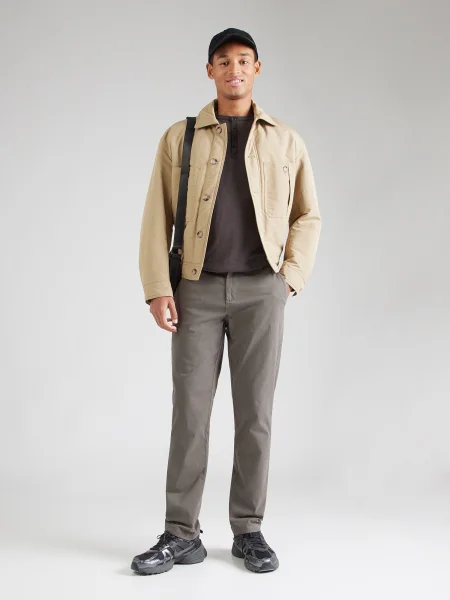 Bruun & Stengade Pantaloni eleganți Rino închis verde