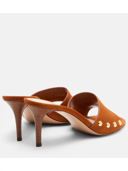 Sandale Gianvito Rossi din piele de căprioară maro