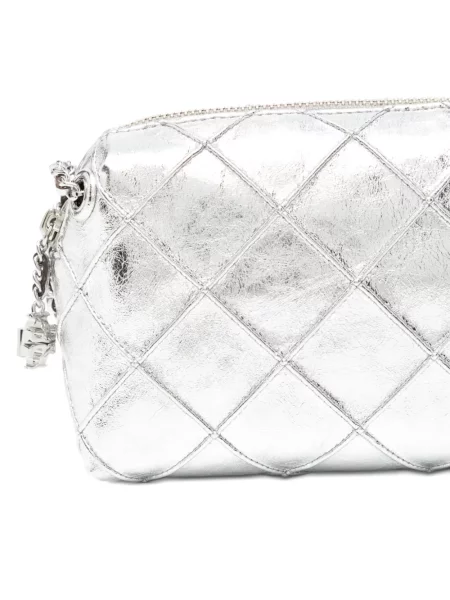 Geanta crossbody Tory Burch argintiu