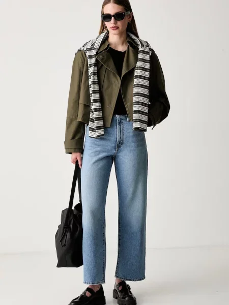 Levi's rifle straight dámske HIGH WAISTED STRAIGHT modrá