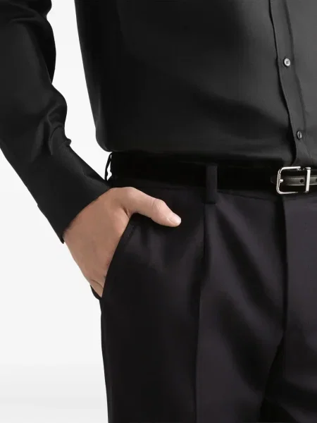 Pantaloni Dolce & Gabbana plisate albastru
