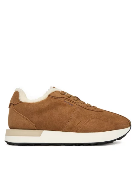 Sneakersy HUGO brązowe