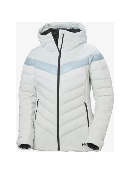 Kurtka z kapturem Helly Hansen Imperial Puffy Ski Free niebieski pastelowy M biały