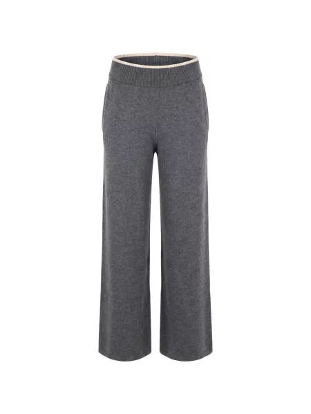 Pantaloni Pinko de lână alergare gri