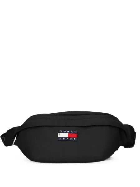 Curea Tommy Jeans cu autograf negru