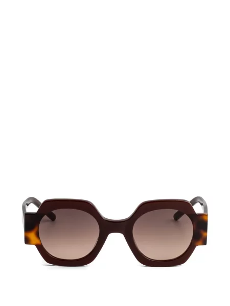 Ochelari de soare Kaleos cu imprimeu geometric maro