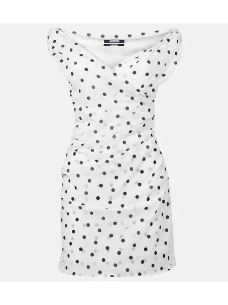 Rochie Jacquemus drapată alb