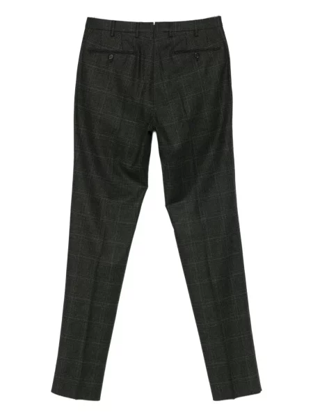 Pantaloni Incotex în carouri negru
