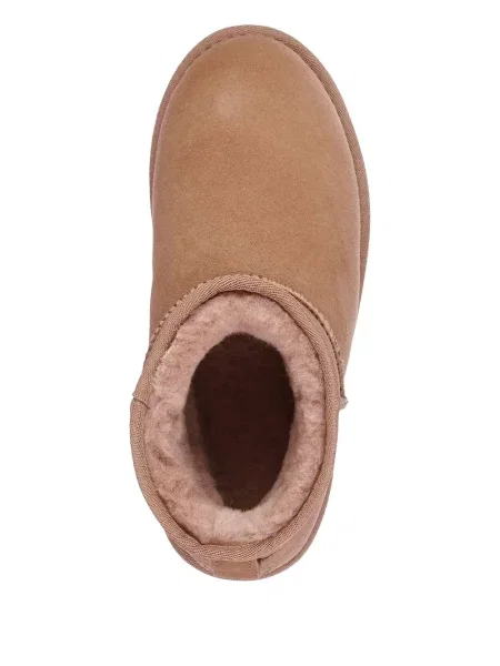 Κιλότα Emu Australia slip-on από δέρμα προβάτου καφέ