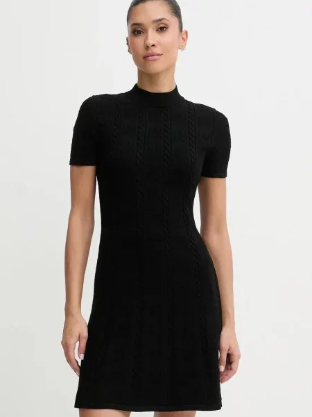 HUGO rochie mini mulata negru