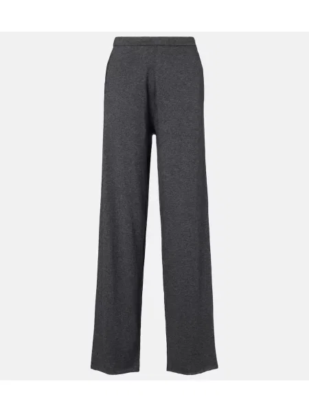 Pantaloni Extreme Cashmere din cașmir gri