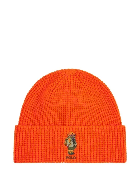 Căciulă Polo Ralph Lauren tricotate cu autograf chunky gri