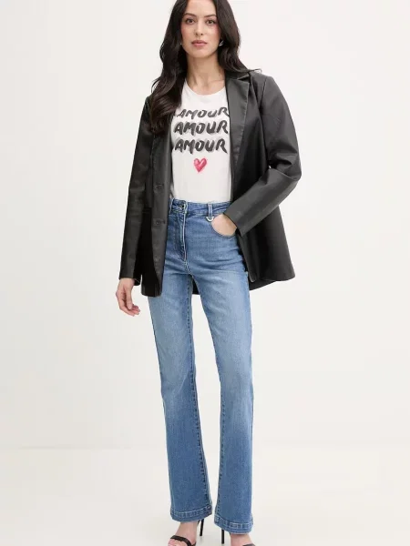 Majica Morgan De Toi kratki rukavi bijela