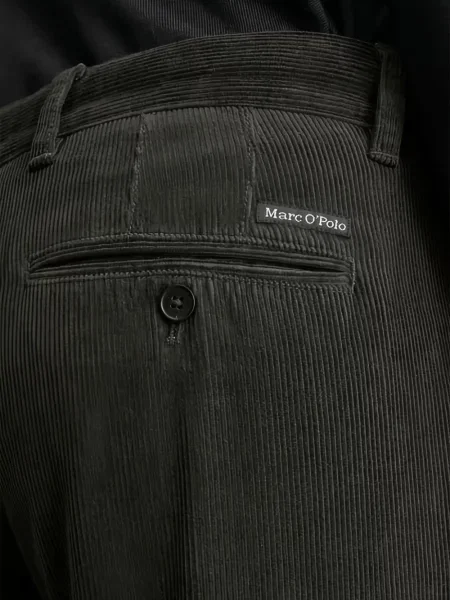Pantaloni Marc O'polo de catifea cord plisate gri