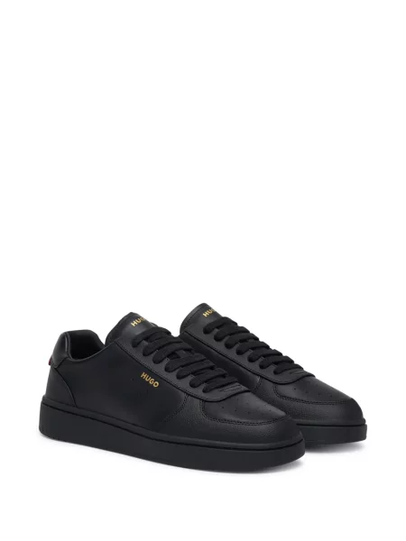 Sneakerși Boss cu imagine negru