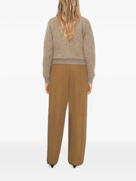 Pantaloni Tory Burch maro