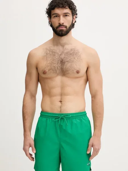Kąpielówki Calvin Klein Underwear ze sznurkiem zielone