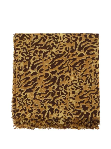 Fular Isabel Marant cu imagine cu model leopard maro