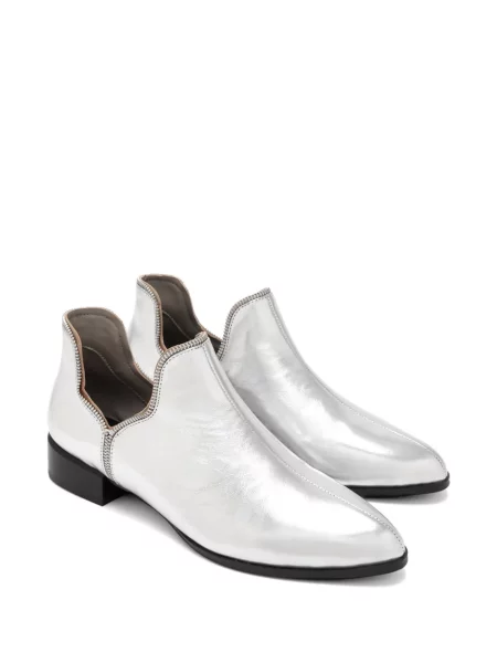 Botine Senso din piele argintiu