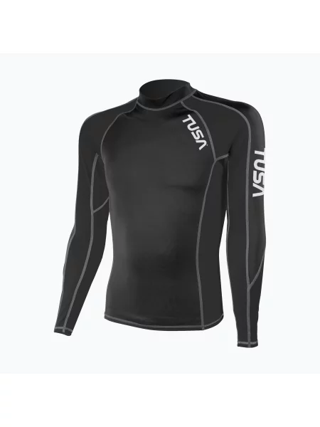 Longsleeve do pływania TUSA Rashguard black czarna