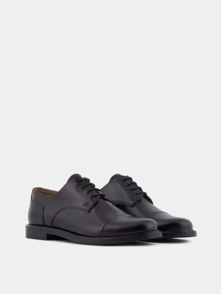 Кожаные туфли Emporio Armani черные