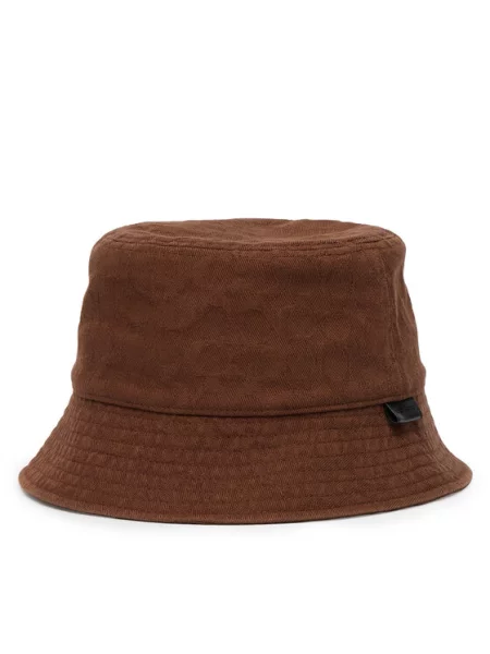 Coach kapelusz bucket damski brązowy