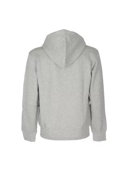 Bluza z kapturem Comme Des Garcons Play z kapturem w serca szara