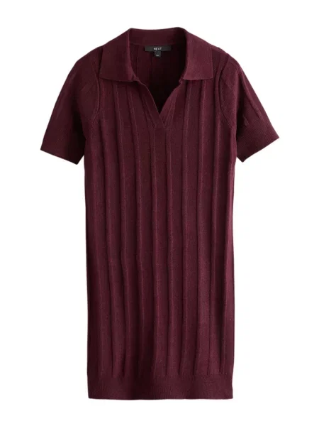 Next Rochie tricotat burgundy roșu