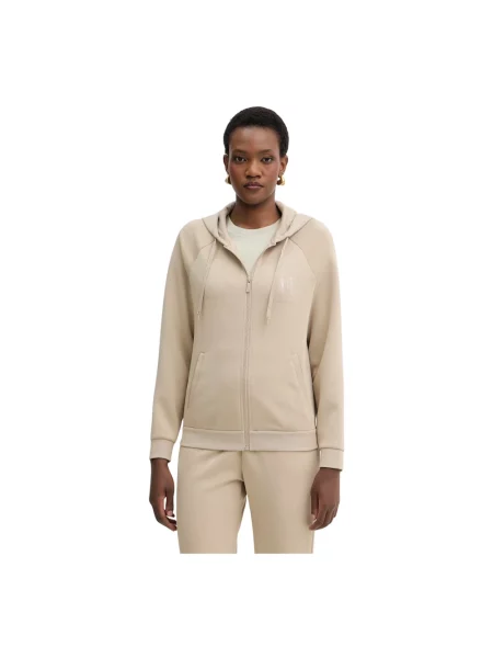 Bluza polarowa Armani Exchange polarowa beżowa