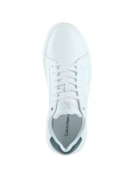 Bőr sneaker Calvin Klein nyomtatás fehér