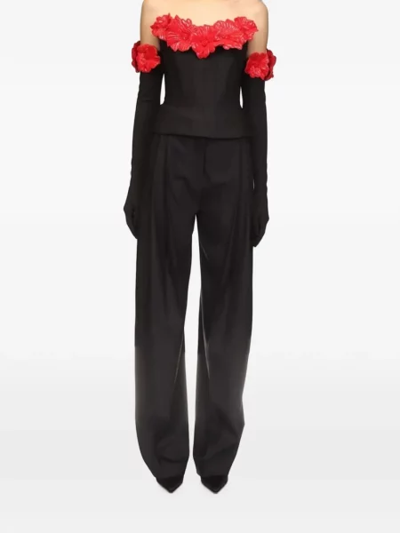 Pantaloni David Koma negru
