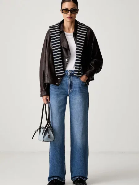 Tommy Jeans rifle relaxed fit dámske modrá