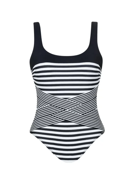 SUNFLAIR Costum de baie întreg negru alb