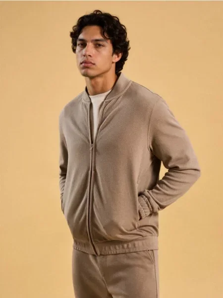 Бомбер Sinsay бежевый