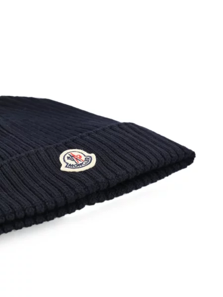 Czapka dziecięca Moncler Enfant niebieska