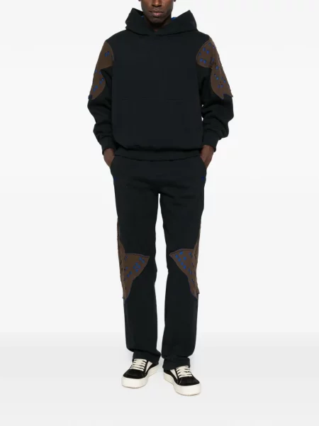 Fleece hoodie Kiko Kostadinov μαύρο