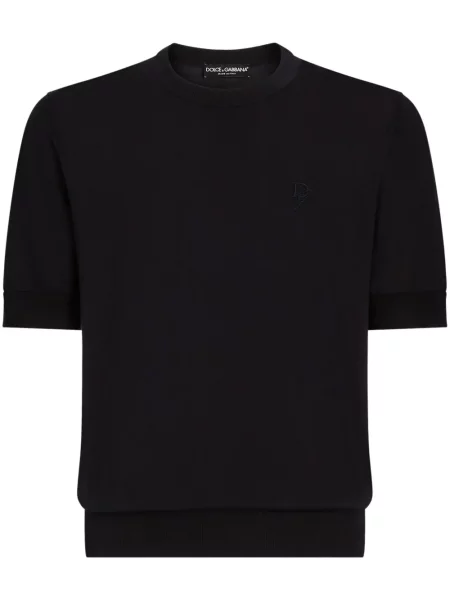Tricou Dolce & Gabbana cu broderie albastru